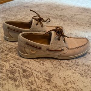 Sperry Women's Classic Boat Shoes - Light Beige